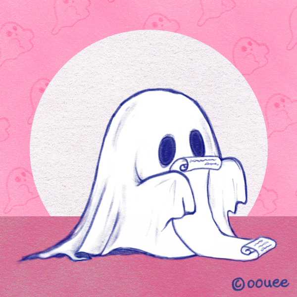 avatar of a ghostie from picrew oouee